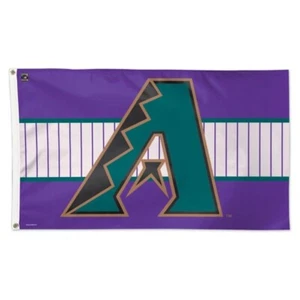 Arizona Diamondbacks MLB Throwback Purple Deluxe 3' x 5' Flag Wincraft - Picture 1 of 1