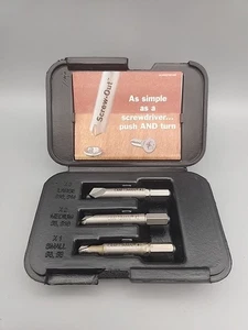 Craftsman Screw-Out Screw Extractor 3 Pc. Set W/ Case Made in USA 52154 - Bild 1 von 7