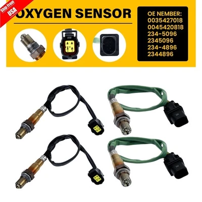 Комплект датчиков кислорода O2 вверх и вниз по течению для Mercedes-Benz ML350 R350 S550 GL450 4 шт. - Изображение 1 из 4