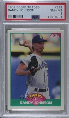 1989 Score Rookie & Traded Box Set Randy Johnson #77T PSA 8 RC HOF - Imagem 1 de 2