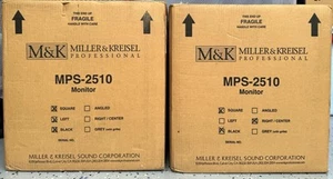 Miller & Kreisel M&K MPS-2510 High End Home & Pro Monitor Speakers L&R Sealed! - Picture 1 of 10