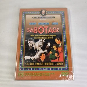 Sabotage DVD, PAL Region 4, Alfred Hitchcock, Brand New & Sealed - Picture 1 of 2