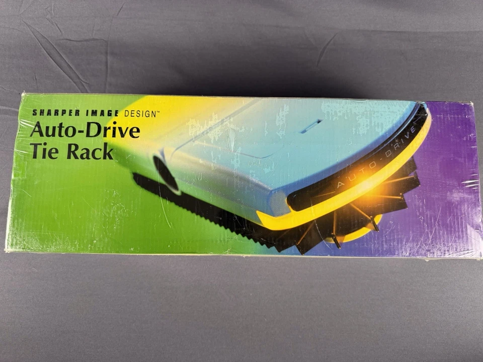 Sharper Image Auto Drive Motorized Tie Rack 72 Rotating Hooks SM605