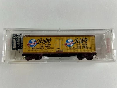N Scale MTL Schlitz 40' Single Door Reefer Union 92132 C51341 Milwaukee Famous - Image 1 of 3