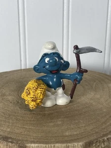 Schtroumpf Schleich: 20145 FAUCHEUR BLE - NUOVO (Puffo Puffi Pitufo Puffo) - Foto 1 di 5
