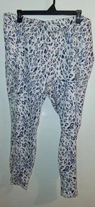Fabletics Powerhold White Leopard Print Leggings Sz 3X - Picture 1 of 3