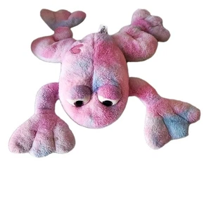 SELTEN Squishmallow rosa Frosch LRG lila Augen Herz Patch 22 Zoll Plüsch schwer zu finden - Bild 1 von 11