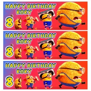MEGA MINIONS Personalised Birthday Banners - Mega Minions Birthday Banners - Picture 1 of 1