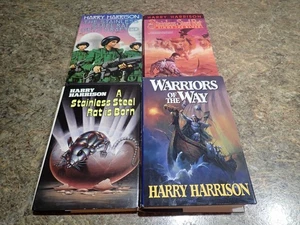 Lot of 4 Books by Harry Harrison Book Club Edition Stainless Steel Rat Gets Draf - Picture 1 of 4