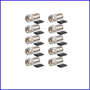 Durable PL259 Male Clamp Connectors for Ham Radio and Telecom - 10 PCS Pack - Picture 1 of 9