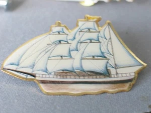 Bark Clipper Sailboat Nautical Pin Hat Tack (Ex-Lg) - Picture 1 of 1