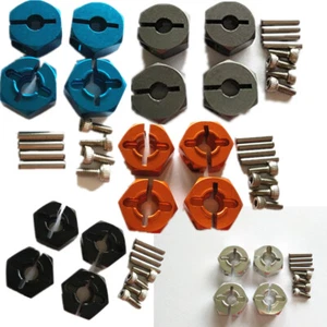 Aluminum Hex Adapter 12MMx6MM 2MM Pins 5MM Middle Hole for TAMIYA CC01 TT01 - Picture 1 of 6
