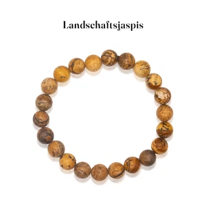 Landschaftsjaspis Armband Edelstein Kugel 8mm Powerarmband Heilstein Perlenarmb. - Bild 1 von 7