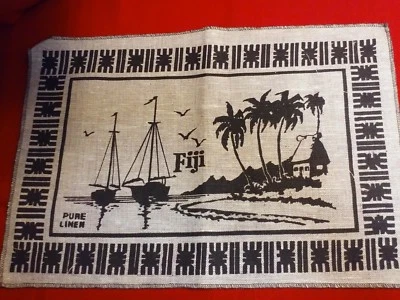 Set of 12 FIJI Pure Linen Placemats 12" x 17", NEW condition, excellent - Image 1 of 4