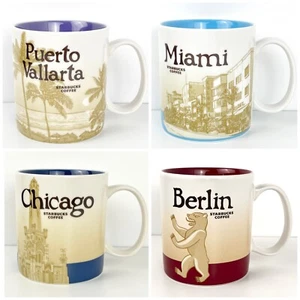 Starbucks Global Icon City Collection Mugs: Miami, Berlin, Chicago, Puerto Valla - Picture 1 of 19