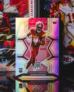 2022 Panini Mosaic Jahan Dotson #314 Silver Prizm Rookie - Picture 1 of 2