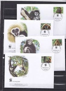 F1330 - Lao 2008 - FDC - Dieren/Animals/Tiere (Apen / Monkeys / Affen) -WWF/WNF - Picture 1 of 1
