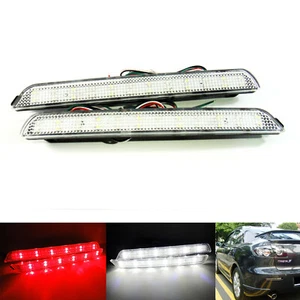 2x Clear Lens LED Bumper Reflector Brake Light For 2004-2009 Mazda 3 Mazdaspeed3 - Bild 1 von 12