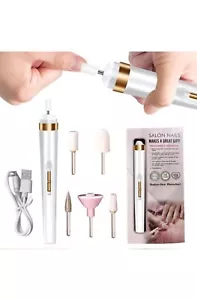 5in1 Electric Nail Polish Drill Portable Mini Manicure Art Pen Tool Gel Remover - Picture 1 of 6