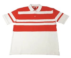 Bally 6303584 Herren Knochen/Orange gestreift Bio-Baumwolle Polo-Shirt UVP $ 320 - Bild 1 von 5
