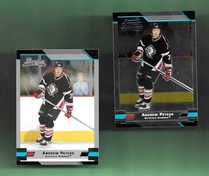 ¡AMBOS! Andrew Peters-Buffalo Sables 2003-04 Bowman cromo/base novato radiocontrol # 133 - Imagen 1 de 2