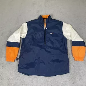 Nike Jacke Herren klein blau 1/2 Reißverschluss Pullover Chicago Bears Farben Spruch Y2K - Bild 1 von 12
