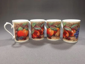 4 Roy Kirkham Classic Fruit Fine Bone China Becher England 8 Unzen 3 1/2" H - Bild 1 von 10