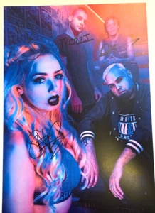 Sumo Cyco Signed presentation A4 on glossy print by Band Members - Picture 1 of 15