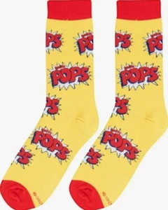 Calcetines novedosos para hombre Corn Pops cereal talla 6-12 NUEVOS - Imagen 1 de 2