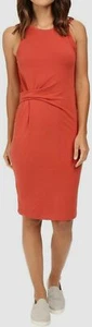 $115 Alternative Women's Red Crew-Neck Jersey Solid Downtown Tank Dress Size L - Picture 1 of 3