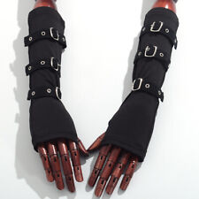 Gothic Women Hand Sleeves Arm Warmers Covers  Cuffs Punk Fingerless Sleeves