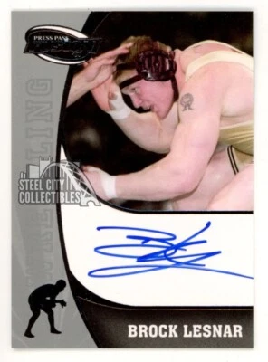 Brock Lesnar 2009 Press Pass Fusion Autograph Card #SS-BL - Image 1 of 2