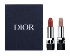 Dior Rouge Set Of 2 Mini Lipsticks 999 & 100 Velvet In magnetic closure Box