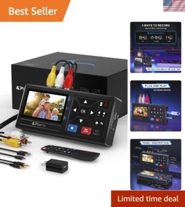 1080P Video Recorder - Quick VHS to Digital Conversion with Built-in Speaker - Picture 1 of 11