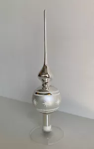 Wunderschöne Christbaumspitze silber Glitzer Sterne 949/22 - Picture 1 of 4