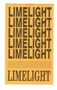JERRY & MIMI RUBIN'S LIMELIGHT, NEW YORK MEMBERSHIP CARD JERRY RUBIN LIMELIGHT - Picture 1 of 2