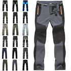 Mens Shell Cargo Soft Trousers Outdoor Hiking Walking Combat Work Pants Bottomsפ