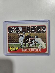 1965 Topps - 1964 World Series #134 Mickey Mantle