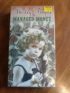 Shirley Temple In Managed Money, 1934 (VHS, 2000) Brand New SEALED - Fast Ship! - Imagen 1 de 3