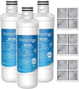 Waterdrop Replacement for LG® LT1000P® Refrigerator Water & Air Filter,3 Combo - Picture 1 of 9