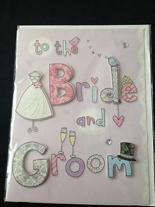 Tarjeta Gigante Second Nature para la Novia y el Novio 9" x 11 3/4" Nueva  - Imagen 1 de 3