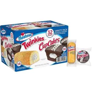 Hostess Twinkies & Cupcakes Variety Pack 32 CT (47,13 oz) - Nuevo y Envío Gratis - Imagen 1 de 7