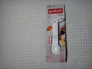 White Plastic Measuring Spoons 4 PC Kitchen Tool Gadget by Good Cook New - Picture 1 of 6