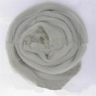 Top de fibra de lana genuina multicolor de 10 g itinerante para materiales de fieltro de aguja Foto 1 de 4