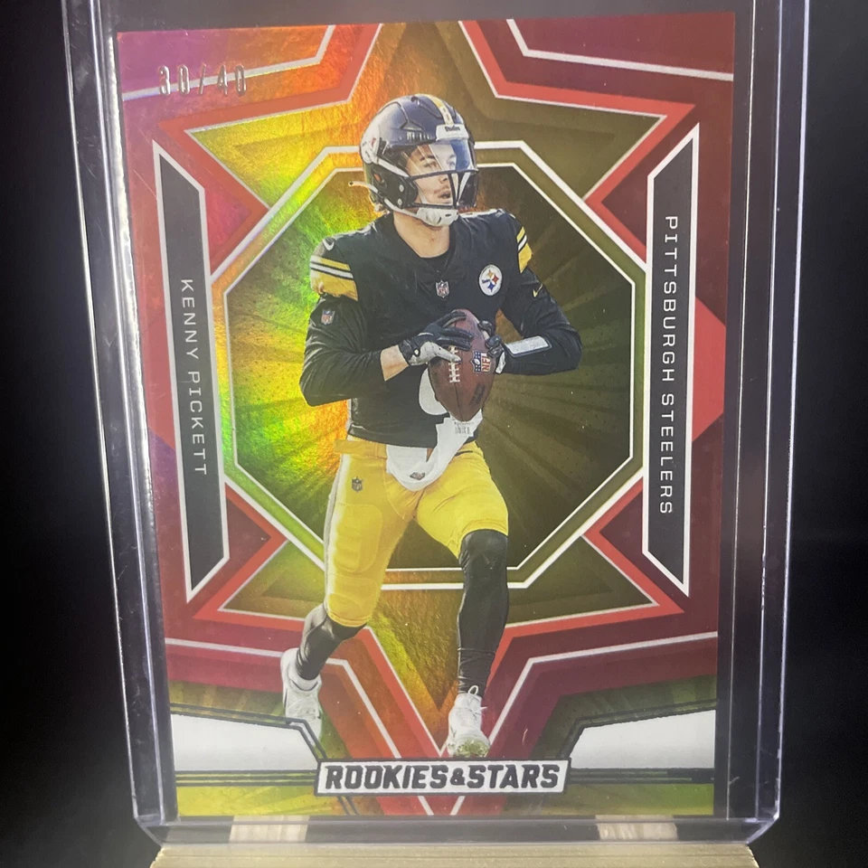 2023 Panini Rookies & Stars #85 Kenny Pickett Red and Blue #/40 - Image 1 of 2