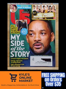 US Weekly Magazine Issue 15 APRIL 11. 2022 Will Smith's Oscars Meltdown My Side - Picture 1 of 20