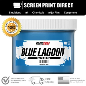 Blue Lagoon - Low Temperature Cure Plastisol Ink For Screen Printing - 32oz - Foto 1 di 4