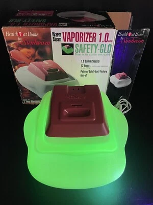 Vaporizador de vapor caliente Sunbeam de colección 1 galón Glo en la oscuridad modelo 1387 con caja Foto 1 de 2
