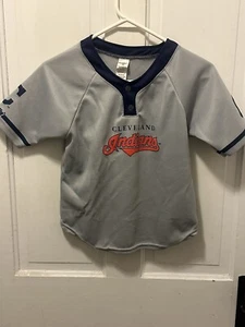 Vintage Cleveland Indians Kids / Boys Jersey Size Medium 6-8 MLB Franklin - Picture 1 of 8