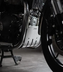 ALUMINIUM BASE PLATE SILVER FIT FOR ROYAL ENFIELD SUPER METEOR 650 - Picture 1 of 4